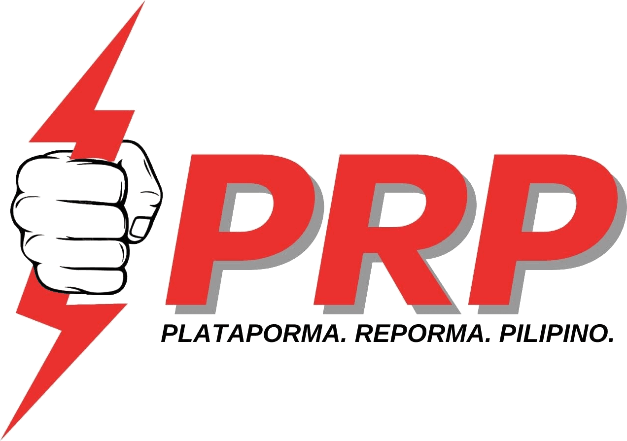 People's Reform Party (PRP). Plataporma. Reporma. Pilipino.